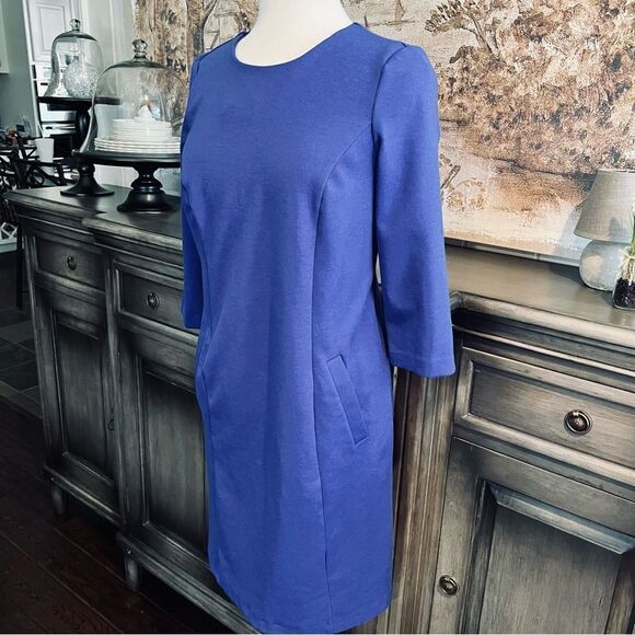Chico’s Royal Blue MIDI Sheath Dress size 1 (M/8) - Picture 2 of 8